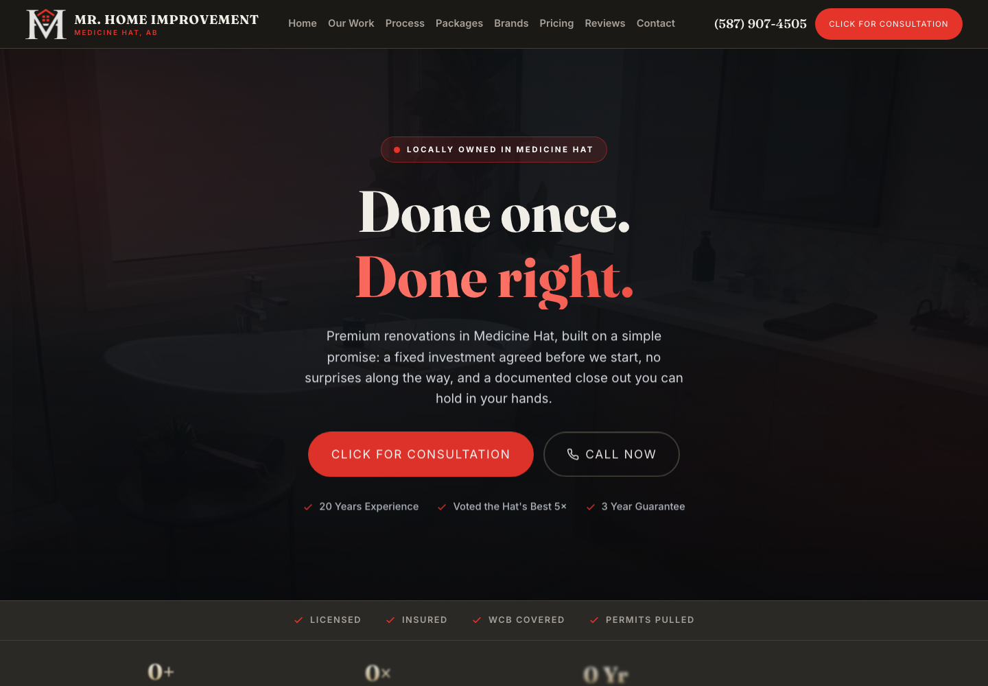 Mr. Home Improvement website homepage